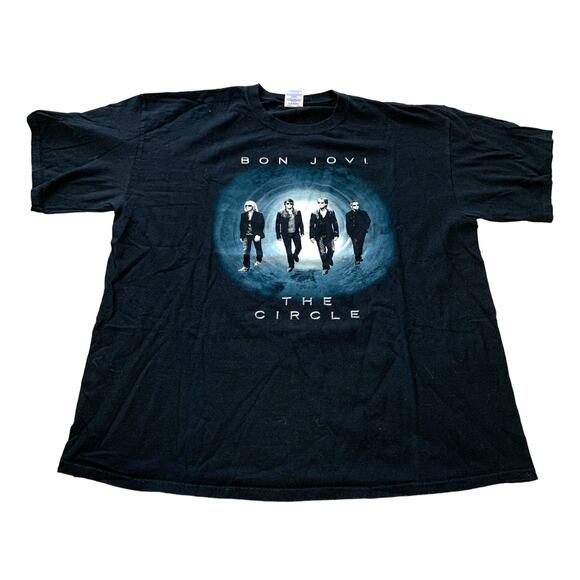 Bon Jovi Tour Band Graphic Tee Shirt XL Rock tshirt - Picture 2 of 5